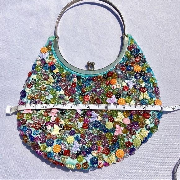 Y2K Round Beaded Purse - Picture 4 of 7